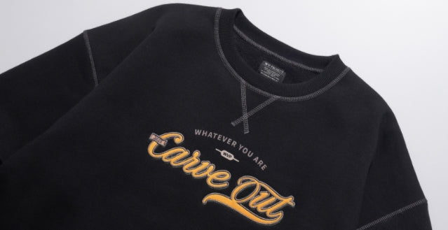 ダブルユーブイプロジェクト(WV PROJECT) Outstitch Sweatshirt Black JIMT7460