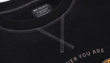 ダブルユーブイプロジェクト(WV PROJECT) Outstitch Sweatshirt Black JIMT7460