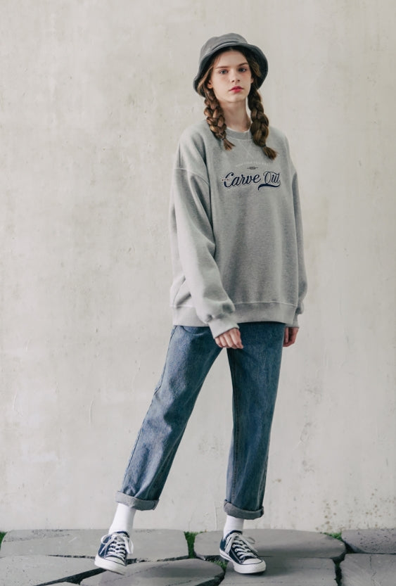 ダブルユーブイプロジェクト(WV PROJECT) Outstitch Sweatshirt Grey JIMT7460