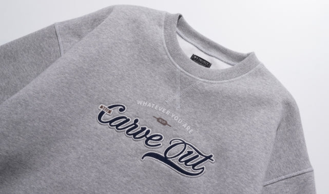 ダブルユーブイプロジェクト(WV PROJECT) Outstitch Sweatshirt Grey JIMT7460