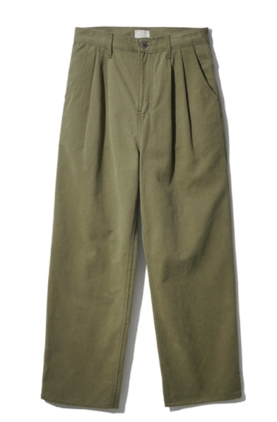 ダブルユーブイプロジェクト(WV PROJECT) Biscuit Pintuck Wide Pants Khaki JJLP7466