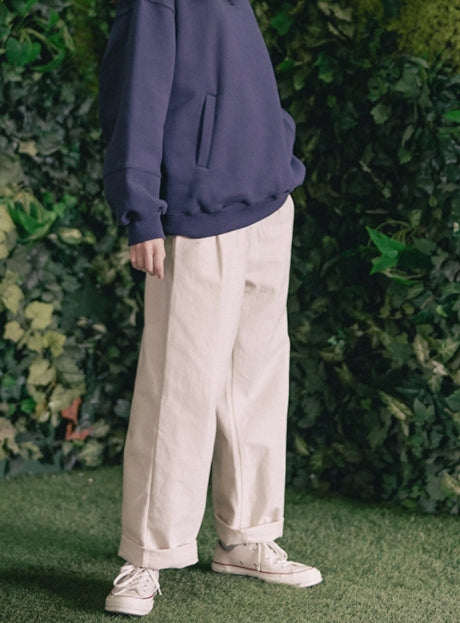 ダブルユーブイプロジェクト(WV PROJECT) Biscuit Pintuck Wide Pants Cream JJLP7466