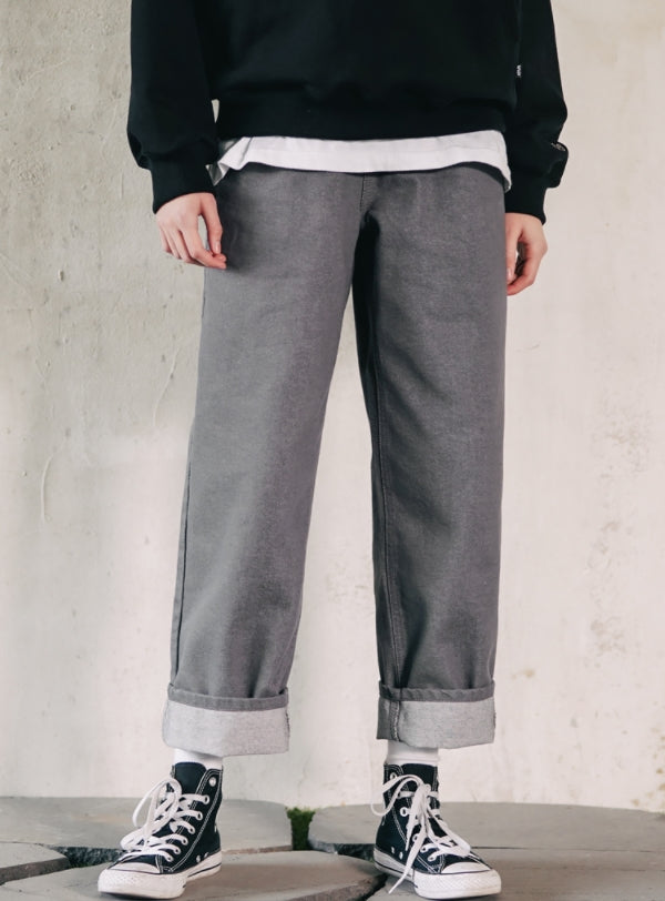 ダブルユーブイプロジェクト(WV PROJECT) Mushroom Wide Pants Grey KMLP7463