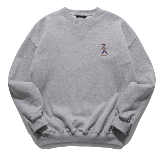 ダブルユーブイプロジェクト(WV PROJECT) Stroller Sweatshirt Grey JIMT7470