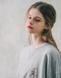 ダブルユーブイプロジェクト(WV PROJECT) Stroller Sweatshirt Grey JIMT7470