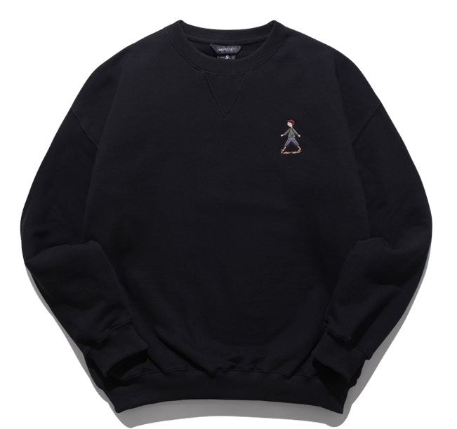 ダブルユーブイプロジェクト(WV PROJECT) Stroller Sweatshirt Black JIMT7470