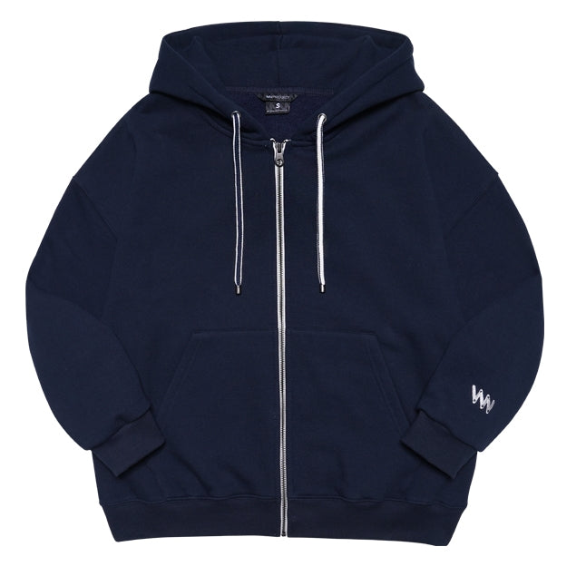 ダブルユーブイプロジェクト(WV PROJECT) Wapping Hoodie Zip-Up Navy JJOT7203