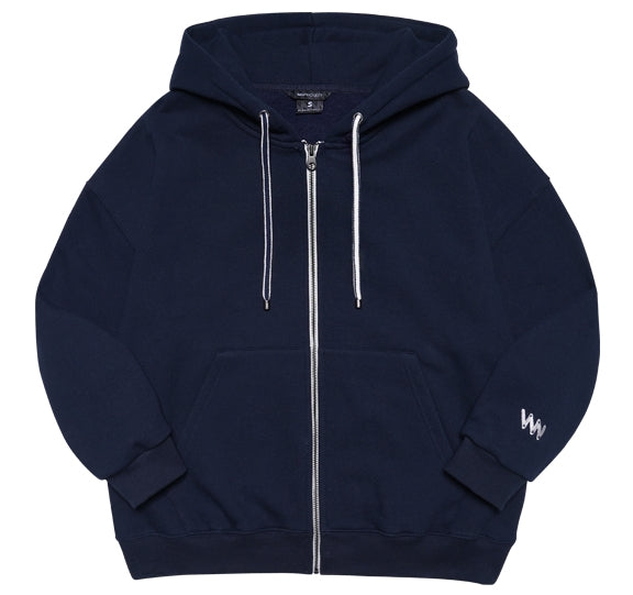 ダブルユーブイプロジェクト(WV PROJECT) Wapping Hoodie Zip-Up Navy JJOT7203