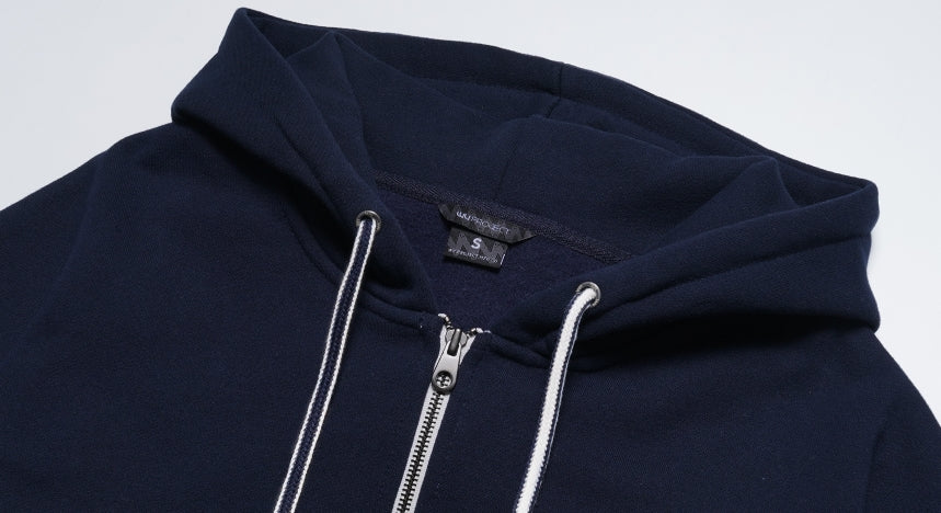 ダブルユーブイプロジェクト(WV PROJECT) Wapping Hoodie Zip-Up Navy JJOT7203
