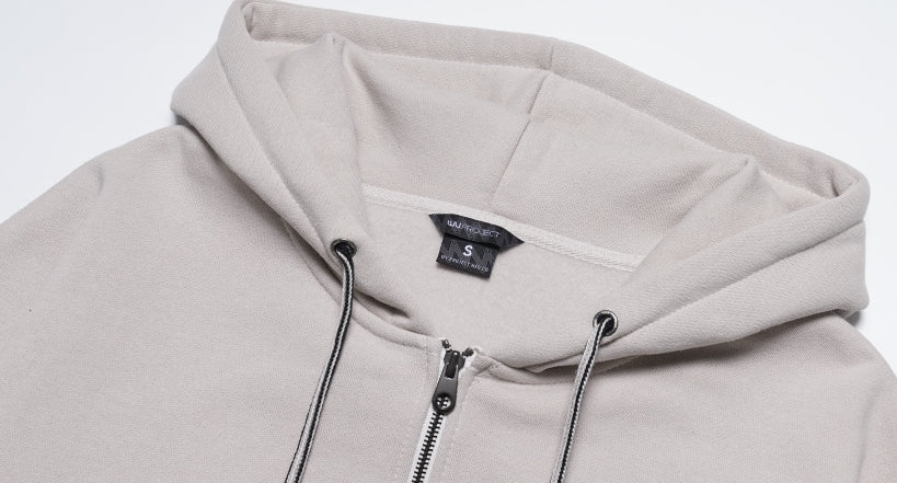 ダブルユーブイプロジェクト(WV PROJECT) Wapping Hoodie Zip-Up LightBeige JJOT7203