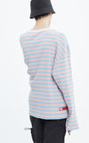 ベドインベド(BADINBAD) BASIC STRIPED LONG SLEEVE_PINK