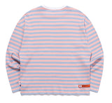 ベドインベド(BADINBAD) BASIC STRIPED LONG SLEEVE_PINK
