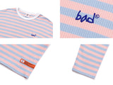 ベドインベド(BADINBAD) BASIC STRIPED LONG SLEEVE_PINK