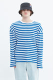 ベドインベド(BADINBAD) BASIC STRIPED LONG SLEEVE_BLUE