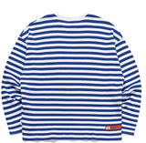 ベドインベド(BADINBAD) BASIC STRIPED LONG SLEEVE_BLUE