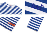 ベドインベド(BADINBAD) BASIC STRIPED LONG SLEEVE_BLUE