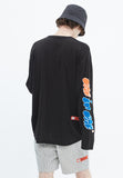 ベドインベド(BADINBAD) FAT LOGO LAYERED KNIT_BLACK