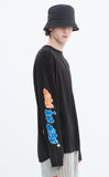 ベドインベド(BADINBAD) FAT LOGO LAYERED KNIT_BLACK