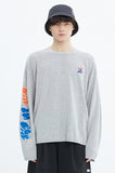 ベドインベド(BADINBAD) FAT LOGO LAYERED KNIT_GREY