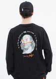 ベドインベド(BADINBAD)  FRANKLIN PORTRAIT LONG SLEEVE_BLACK