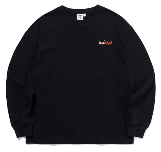 ベドインベド(BADINBAD)  FRANKLIN PORTRAIT LONG SLEEVE_BLACK