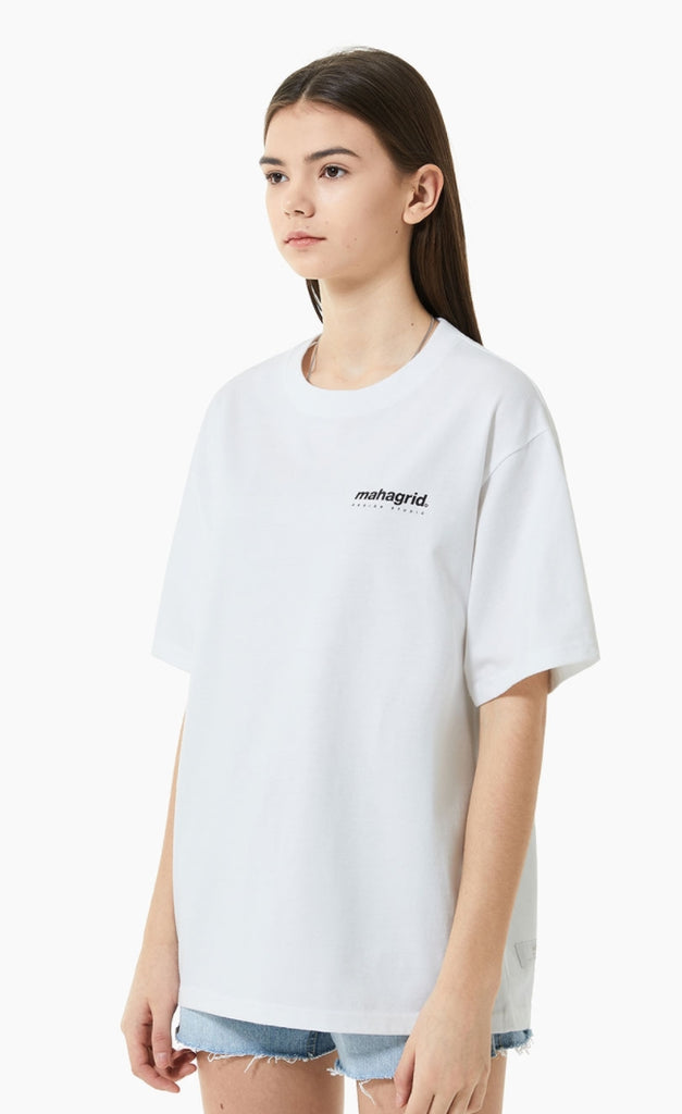 mahagrid (マハグリッド)  ORIGIN LOGO TEE [WHITE
