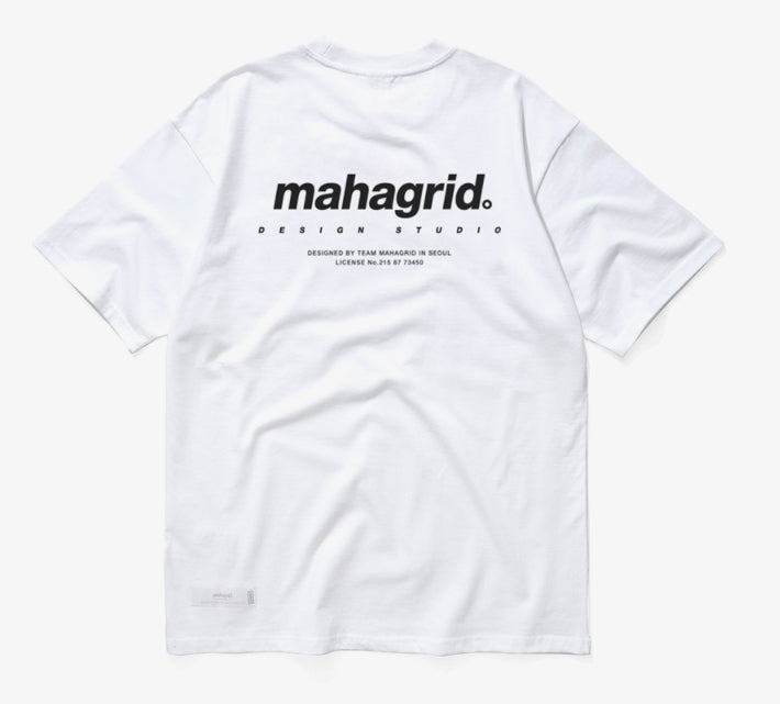 mahagrid (マハグリッド)  ORIGIN LOGO TEE [WHITE