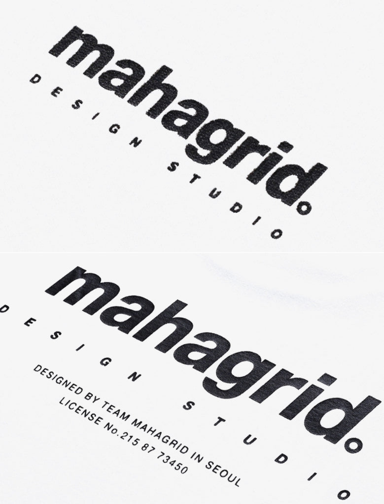 mahagrid (マハグリッド)  ORIGIN LOGO TEE [WHITE