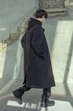 マスノウン(MASSNOUN)  SOLID OVERSIZED MAC COAT MSOCT001-BK