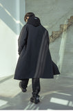 マスノウン(MASSNOUN)  SOLID OVERSIZED MAC COAT MSOCT001-BK