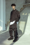 マスノウン(MASSNOUN)  CROPPED NYLON JACKET MSOJK003-BK