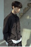 マスノウン(MASSNOUN)  CROPPED NYLON JACKET MSOJK003-BK