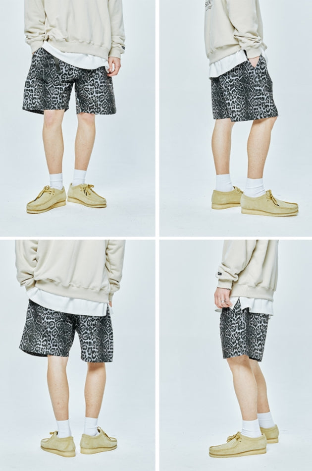 セイントペイン(SAINTPAIN) SP FATIGUE SHORT PANTS-GRAY LEOPARD
