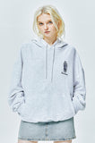 セイントペイン(SAINTPAIN) SP FLAG OF PAISLEY HOOD-ASH MELANGE