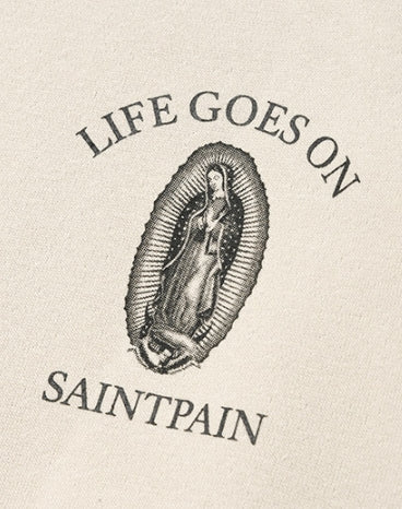 セイントペイン(SAINTPAIN) SP GOD BLESS ALL CREWNECK-BEIGE
