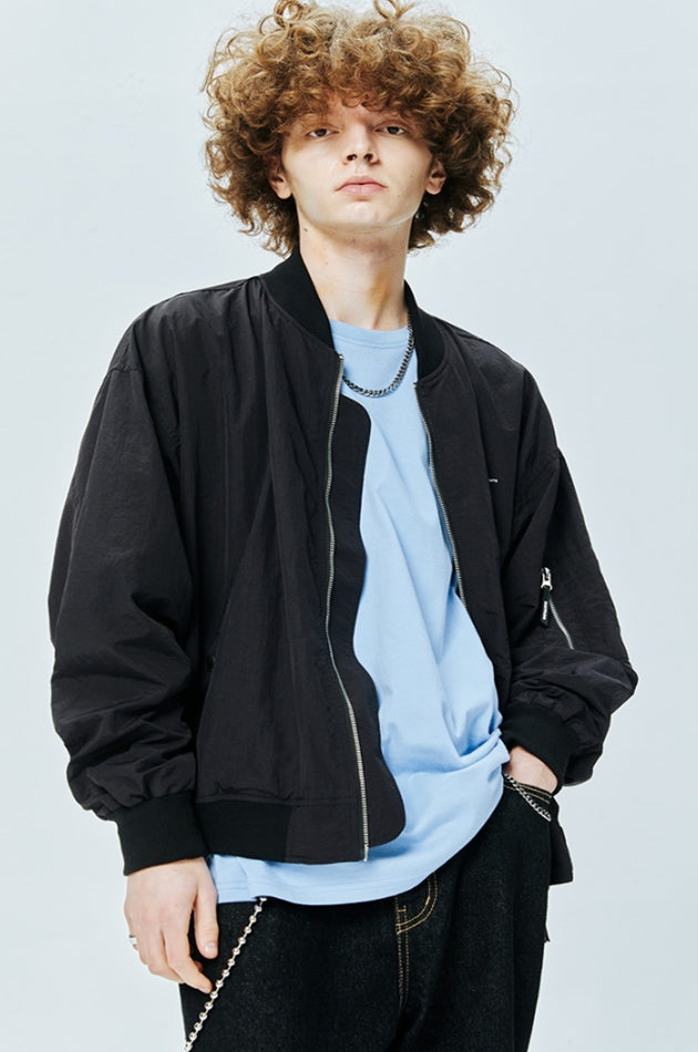 セイントペイン(SAINTPAIN) SP MINIMAL MA-1 FLIGHT JACKET-BLACK