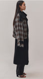 A-WENDE(オウェンド) Plaid Crop Trench coat / black