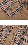 A-WENDE(オウェンド) Plaid Crop Trench coat / brown