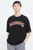 ベドインベド(BADINBAD) COLLEGE FONT LOGO TEE_BLACK