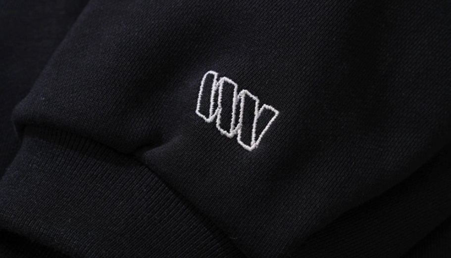 ダブルユーブイプロジェクト(WV PROJECT) Suffled sweatshirt Black JJMT7468