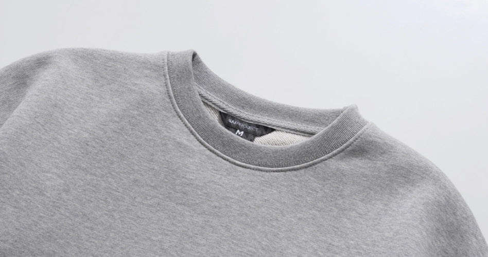 ダブルユーブイプロジェクト(WV PROJECT) Suffled sweatshirt Grey JJMT7468