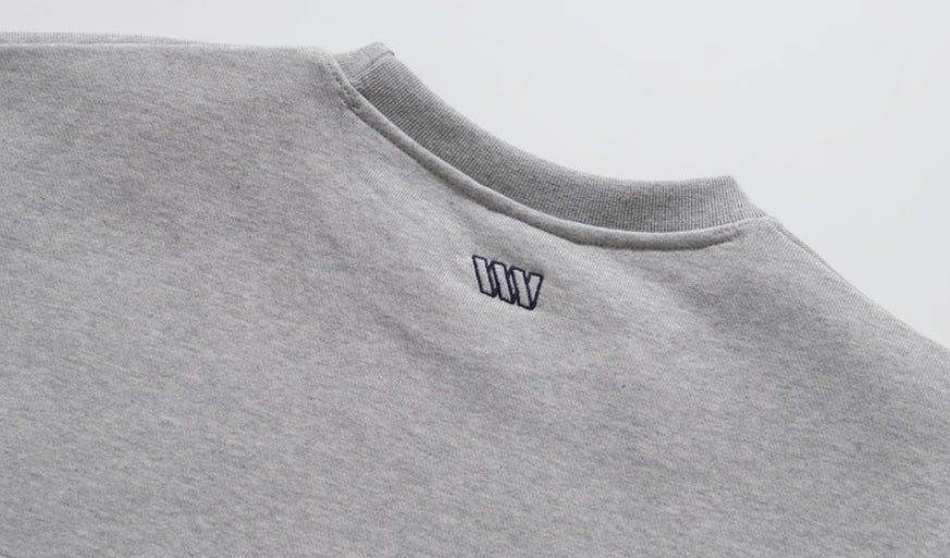 ダブルユーブイプロジェクト(WV PROJECT) Suffled sweatshirt Grey JJMT7468