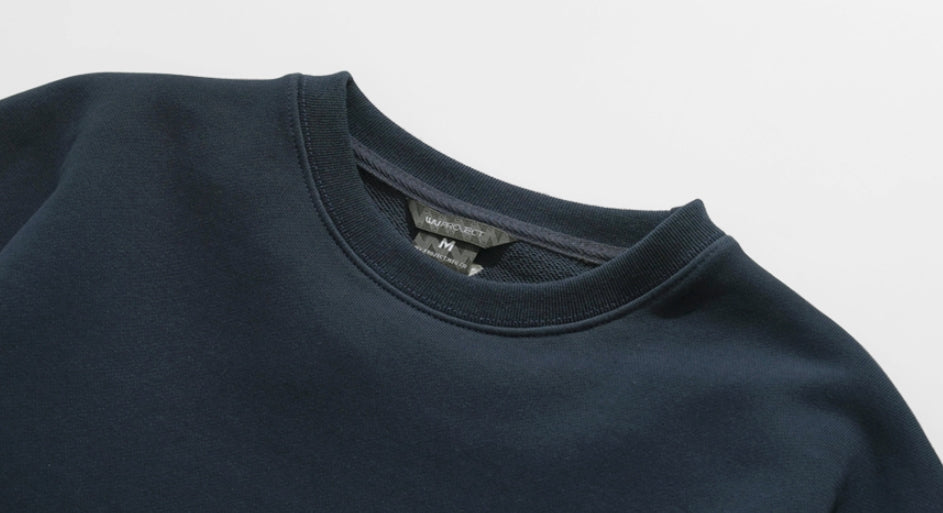 ダブルユーブイプロジェクト(WV PROJECT) Suffled sweatshirt Navy JJMT7468