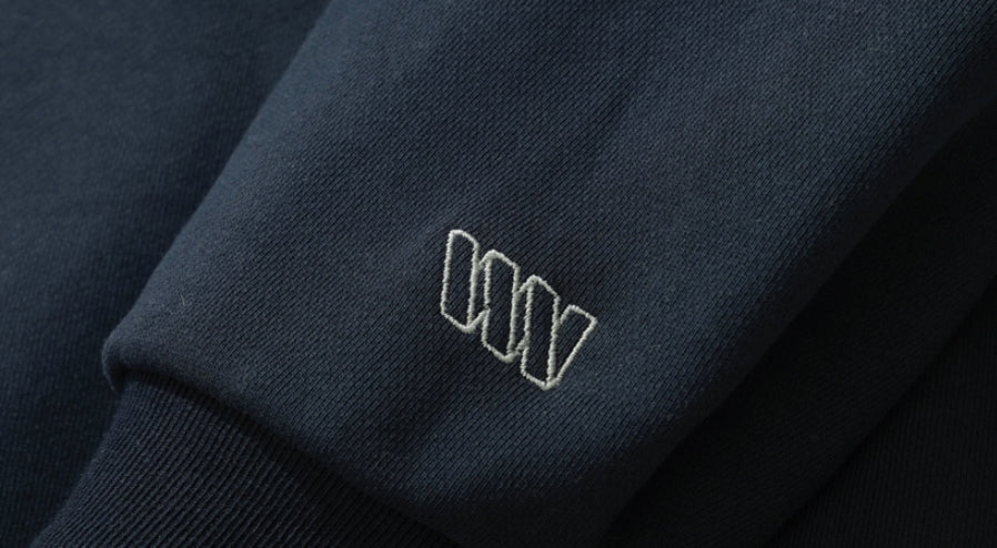ダブルユーブイプロジェクト(WV PROJECT) Suffled sweatshirt Navy JJMT7468