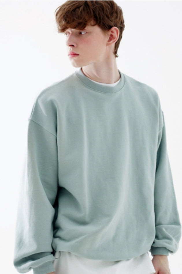ダブルユーブイプロジェクト(WV PROJECT) Suffled sweatshirt Ash Mint JJMT7468