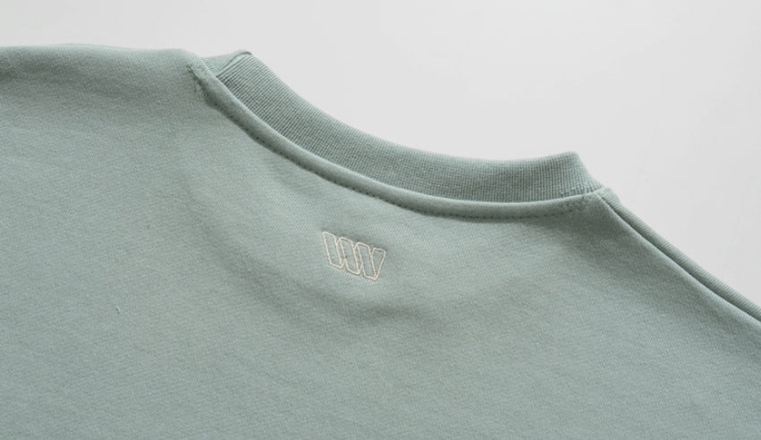 ダブルユーブイプロジェクト(WV PROJECT) Suffled sweatshirt Ash Mint JJMT7468