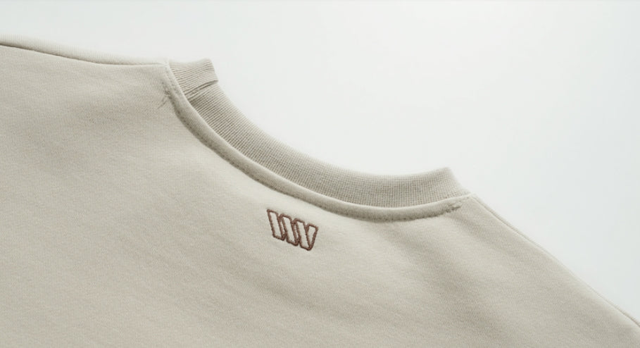 ダブルユーブイプロジェクト(WV PROJECT) Suffled sweatshirt Light Beige JJMT7468