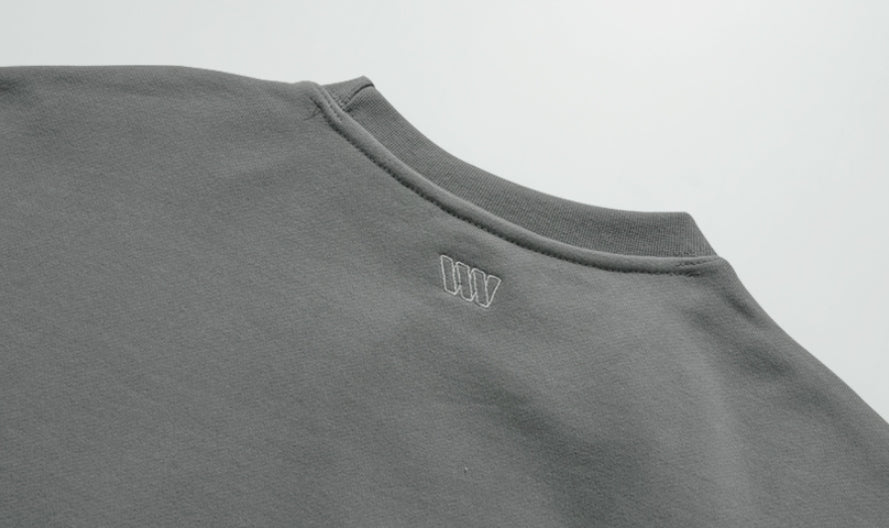 ダブルユーブイプロジェクト(WV PROJECT) Suffled sweatshirt Dark Grey JJMT7468