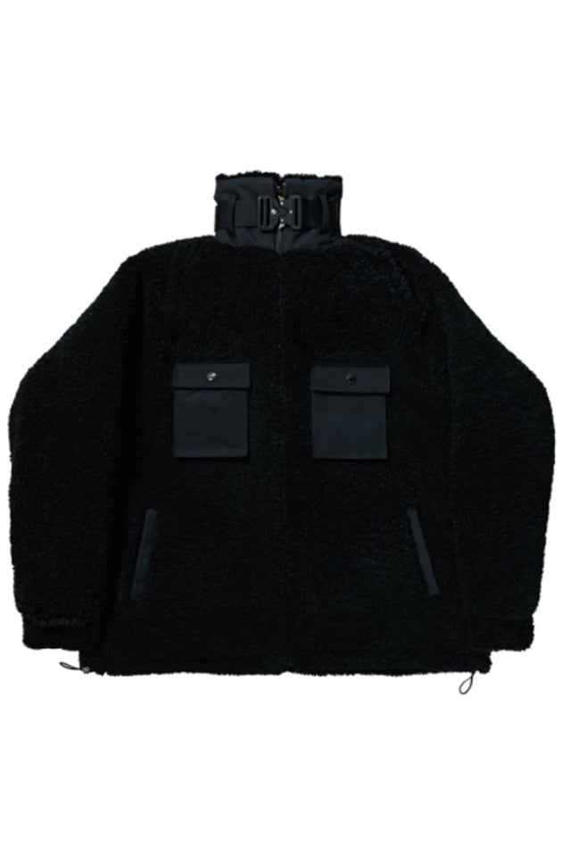 DAYDAF (デイダフ) DAYDAF COBRA BUCKLE FLEECE JACKET - BLACK
