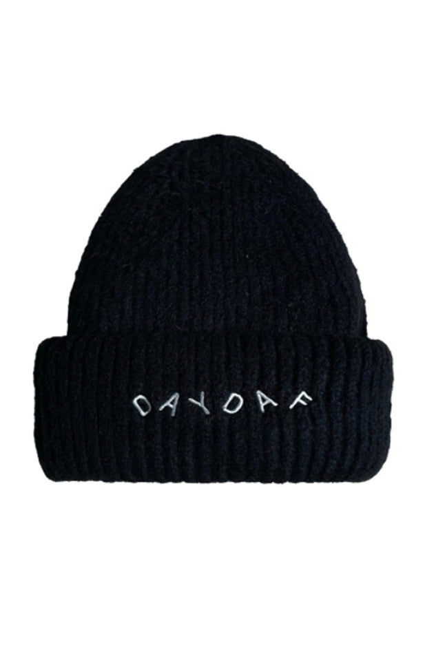 DAYDAF (デイダフ) DAYDAF SMALL HAIRED BEANIE - BLACK
